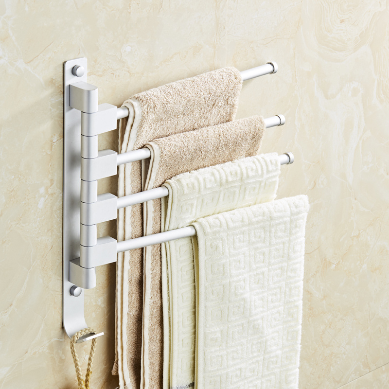 免打孔毛巾架伸缩杆折叠2345杆厨房抹布单双杆30cm多杆旋转小户型|msdalam kategori keluarga memasang ibu, kelengkapan peribadi, bilik mandi perkakasan/loket, bar tuala/gantung tuala - dari Buy2taobao.com untuk memberikan perkhidmatan ejen Taobao profesional membeli