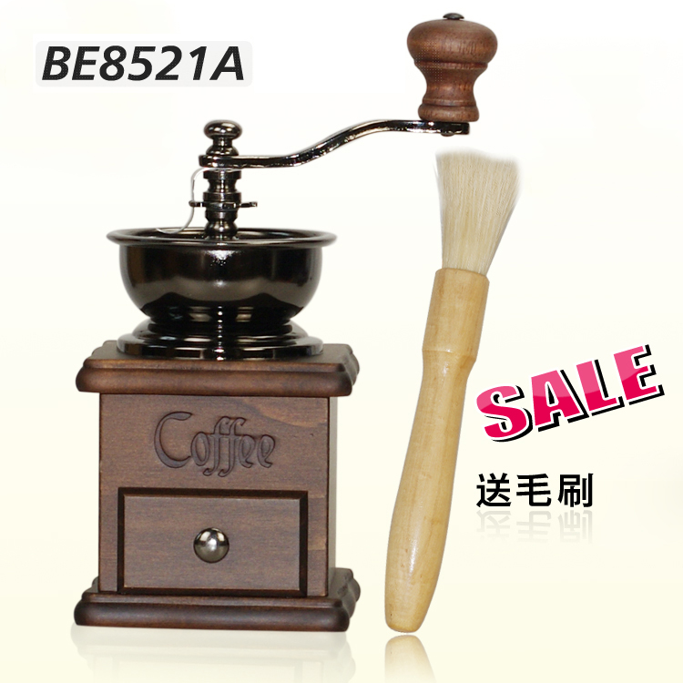 Taiwan import BE8521A Log Hand-cranked grinder coffee Grinder brushin the Tableware , Coffee , Grinder category - from Buy2taobao.com to provide professional Taobao agent buy service