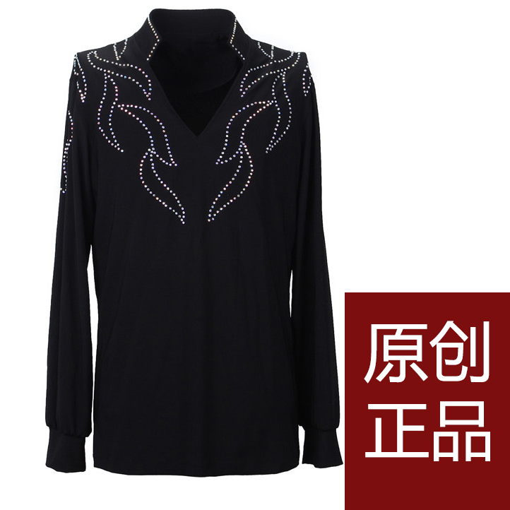 高檔熱賣男拉丁舞服上衣新款長袖襯衫服裝成人比賽服演出服中東鑽在類目 運動/瑜伽/健身/球迷用品, 舞蹈/健美操/體操, 拉丁舞, 拉丁舞上裝中 - 來自Buy2taobao.com提供專業的淘寶代購服務