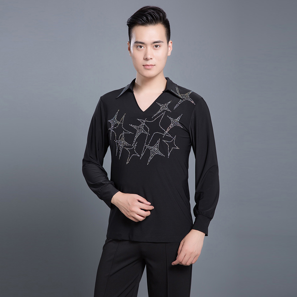 2019新款男摩登拉丁舞服裝演出服成人比賽服上衣國標舞服長袖在類目 運動/瑜伽/健身/球迷用品, 舞蹈/健美操/體操, 拉丁舞, 拉丁舞上裝中 - 來自Buy2taobao.com提供專業的淘寶代購服務