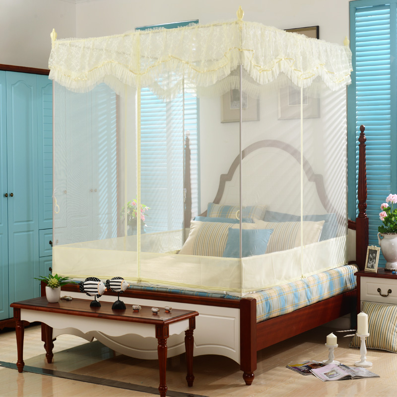 Royal mosquito net Protective layer Stainless steel princess Three-door Mosquito net 150*200 1.5 rice *2 ricein the Bedclothes , Mosquito net category - from Buy2taobao.com to provide professional Taobao agent buy service