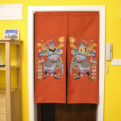 ofat Settle down Town house Door God Cotton and hemp door curtain Cotton and hemp Hanging curtain Partition curtain Wind curtain Children's Room air conditioner Curtainin the Home Fabric , Curtains and curtain accessories , Curtain/Curtain category - from Buy2taobao.com to provide professional Taobao agent buy service
