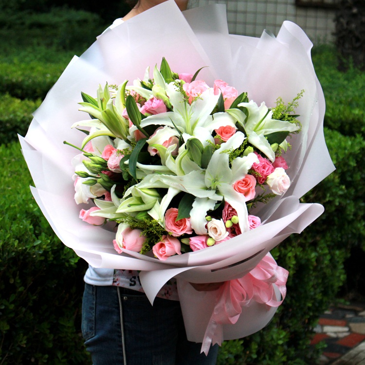Xi'an flower Physical store Same city express Perfume Lily birthday Blessing Bouquet of flowers Home flowersin the Flower delivery/Flowers simulation/Plants gardening , Flower delivery(City) category - from Buy2taobao.com to provide professional Taobao agent buy service
