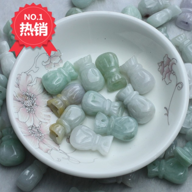 琢翠轩天然A货缅甸翡翠钱袋吊坠冰糯种荷包挂件DIY配饰特价包邮|msdalam kategori barang kemas/berlian/Emerald/emas, Jade (baru), barang kemas - dari Buy2taobao.com untuk memberikan perkhidmatan ejen Taobao profesional membeli