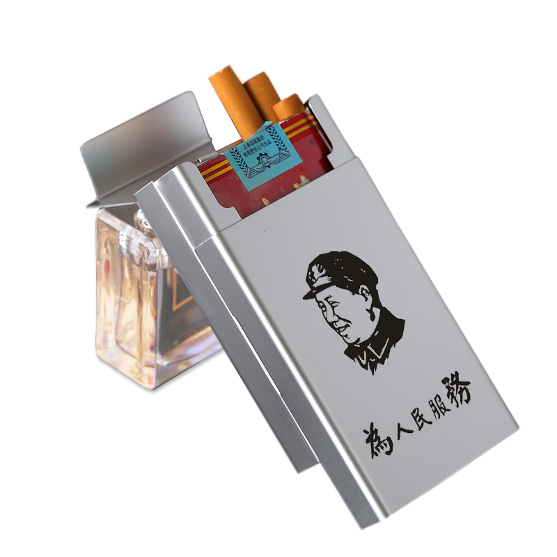 烟盒20支装超薄创意男士便携自动弹盖金属硬壳香菸盒子不带打火机在类目 ZIPPO/瑞士军刀/眼镜, 烟具, 烟盒中 - 来自Buy2taobao.com提供专业的淘宝代购服务