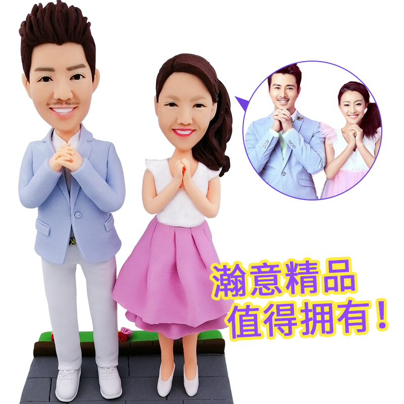 Clay dolls customized Reality customized lovers Cartoon doll Figurines Doll Model a doll A birthday presentin the Personalized custom/Design Services/DIY , Daily/Decorative custom , Dolls/Custom doll , Clay dolls category - from Buy2taobao.com to provide professional Taobao agent buy service