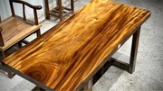 南美胡桃木实木大板茶桌145x67x6