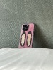 ouchtv原创设计｜少女粉色银色芭蕾舞鞋双层全包iphone15手机壳