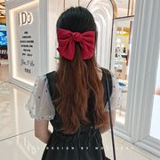 韩国大蝴蝶结发夹弹簧夹网红超仙夹子头饰少女后脑勺顶夹边夹发卡