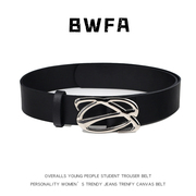 bwfa抽象土星中性男女款，腰带皮带年轻人，裤带潮流设计感小众