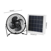7w太阳能板风扇充电器6寸太阳能，风扇太阳能手机，移动电源充电器