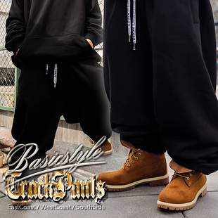 Hiphop嘻哈街舞说唱运动卫裤美国90s街头宽松肥大加绒厚卫衣长裤