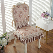 欧式餐桌布椅垫椅套，奢华椅子垫子靠背一体，坐垫连体歺椅垫梳妆椅垫