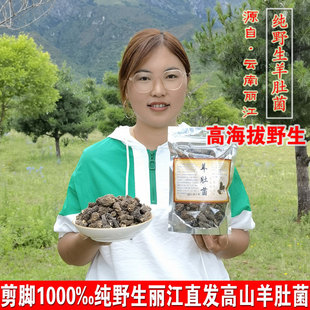 剪脚野生羊肚菌干货100g云南羊肚菇特级煲汤食材非新鲜羊肚菌汤包