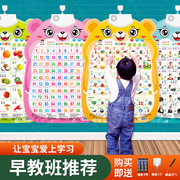 宝宝早教有声语音挂图婴儿童点读发声识字拼音字母表墙贴幼儿学习