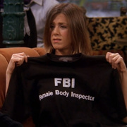 豆小萌老友记FBI衣服Female Body Inspector女权主义印花短袖t恤