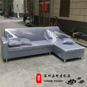 深圳高弹海绵组合布艺沙发7字形，转角l型坐垫可拆洗送抱枕