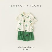 宝宝夏装婴幼儿夏季套装男宝短袖两件套1一3岁婴儿衣服男童童装潮