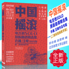 正版 中国摇滚-电吉他SOLO原版曲谱集 许巍 汪峰作品专题 (二维码视频教学版)邵会璇 赵登辉编 北京体育大学出版社