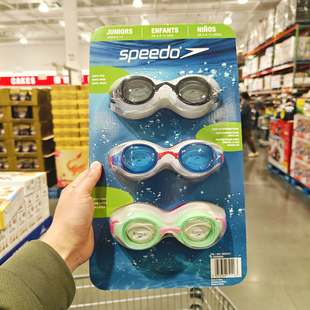 开市客costco儿童成人泳镜，speedo速比涛，高清防雾防水儿童游泳眼镜