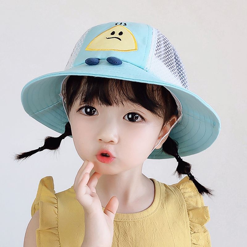 太阳帽女款儿童1一2岁女童帽子甜美宝宝女宝一岁遮阳帽女防晒轻薄