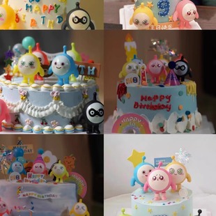 没有蛋糕 蛋仔派对蛋糕 动物奶油儿童蛋糕 重庆儿童生日蛋糕
