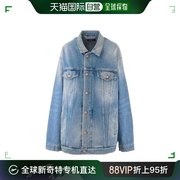 99新未使用香港直邮Balenciaga 长袖翻领牛仔外套 657602TDW1