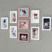 组合相框 5寸6 7 8 10简约挂墙组合多色相框沙发背景墙装饰宝宝照