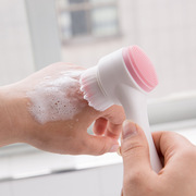 3d双面洗脸刷软毛硅胶洗脸仪，家用手动洁面刷洗脸深层清洁毛孔