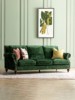 比利时美式乡村风格实木雪尼尔布艺双人三人位沙发客厅复古家具