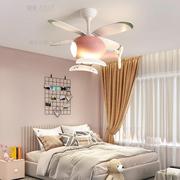 2023小吊扇固定器儿童风扇灯男孩女孩卧室吊扇灯全光谱飞机电风扇