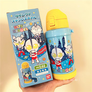 日本OSK奥特曼Q版卡通图案儿童直饮水壶背带便携不锈钢保温杯