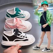 儿童帆布鞋2023春秋男童鞋子，女童低帮板鞋单鞋中大童球鞋软底