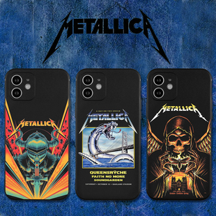 metallica摇滚金属乐队华为小米oppo红米三星vivo一加黑色，硅胶手机壳适用14苹果13iphone12promax11xr15xs78p