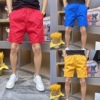 夏季糖果色短裤男彩色，潮流情侣五分裤纯色，刺绣休闲修身沙滩裤