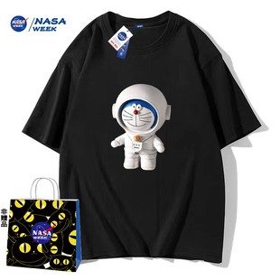 NASA WEEK联名款2024纯棉短袖t恤男女潮牌上衣情侣装T恤