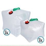 直供户外折叠水袋10l20l野营便携手提饮水袋，自驾储水桶车载透明