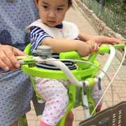 自行车婴儿小孩宝宝安全坐椅电动车儿童座椅单车后座前挂