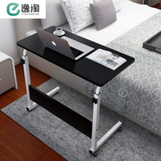 简易懒人笔记本台式电脑桌，床上书桌家用简约折叠移动学习床边桌子