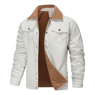 Trendy fleece jacket work jacket秋冬潮流加绒夹克工装棉服外套