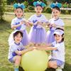 女童紫色蓬蓬裙六一儿童，纱裙表演服夏季套装小学生幼儿园毕业礼服