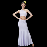 傣族舞蹈演出服装表演服傣族舞蹈服装女舞裙孔雀舞鱼尾裙艺考服装