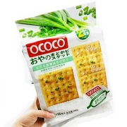 ococo日式咸苏打饼干海苔味香葱味，芝士味独立小包装饼干零食280g