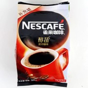 雀巢咖啡醇品速溶咖啡500g袋装补充装无蔗糖无伴侣黑咖啡纯咖啡