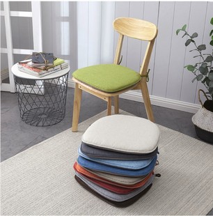 北欧椅子垫坐垫椅垫马蹄形垫子，实木布艺餐椅垫座垫透气防滑屁股垫