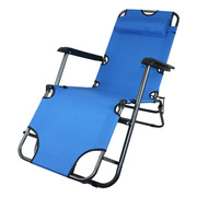 圆管躺椅折叠椅子户外沙滩躺椅便携牛津布午休椅家用折叠躺椅