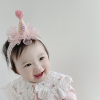 韩版可爱小宝宝小帽子，发带婴幼儿新生儿简约百岁周岁宴会头饰