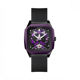 女表带黑色士个性手表，时尚大表盘，气质不锈钢方形石英钢带国产腕表