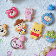 惠子六一儿童节卡通维尼熊，玩具总动员糖霜饼干，模具动物曲奇印模