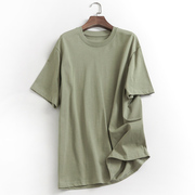 k810纯色纯棉宽松圆领基本款，上衣夏季2023百搭休闲短袖女t恤